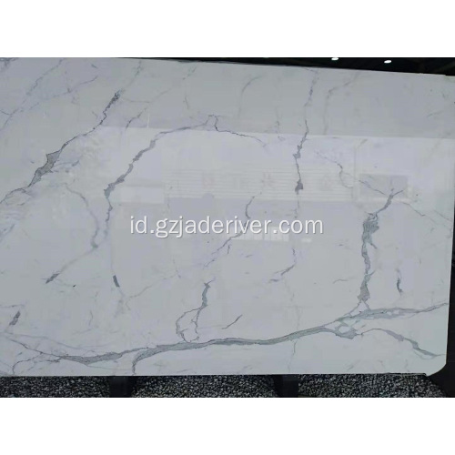 Statuario Marble Stone Marmer Putih untuk Proyek